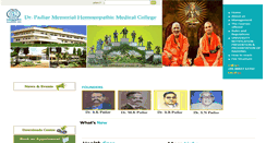Desktop Screenshot of drpadiarhomoeopathicmedicalcollege.com